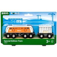 BRIO 63600900 BRIO World Große Frachtlok mit Waggon (Special Edition 2022) - Limitierte Sonderauflage von BRIO