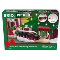 BRIO 63601400 Batterie-Dampflok Weihnachts-Set von BRIO