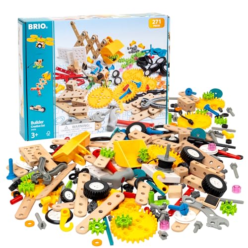 BRIO Builder - 34606 Builder Kindergartenset, 271 TLG. | 271-teiliges Lern- und Konstruktionsspielzeug für Kinder ab 3 Jahren von BRIO