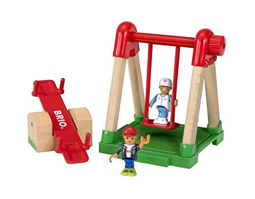 BRIO World 33948 - Village Spielplatz, bunt von BRIO