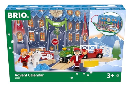 BRIO World 36015 - Adventskalender 2023 - Zubehör zum Zugset für Kinder ab 3 Jahren, kompatibel Eisenbahnsets & Accessoires von BRIO