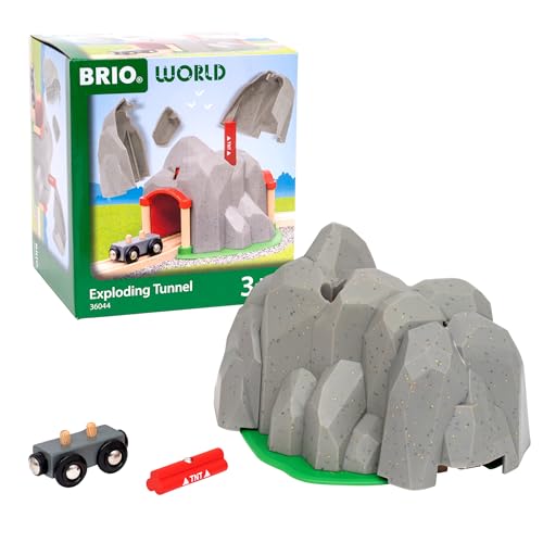 BRIO World - 36044 Tunnel mit Sprengfunktion | Zugset für Kinder ab 3 Jahren von BRIO