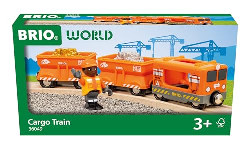 BRIO World - 36049 Güterzug - Zugset für Kinder ab 3 Jahren, Spielzeug ab 3 von BRIO