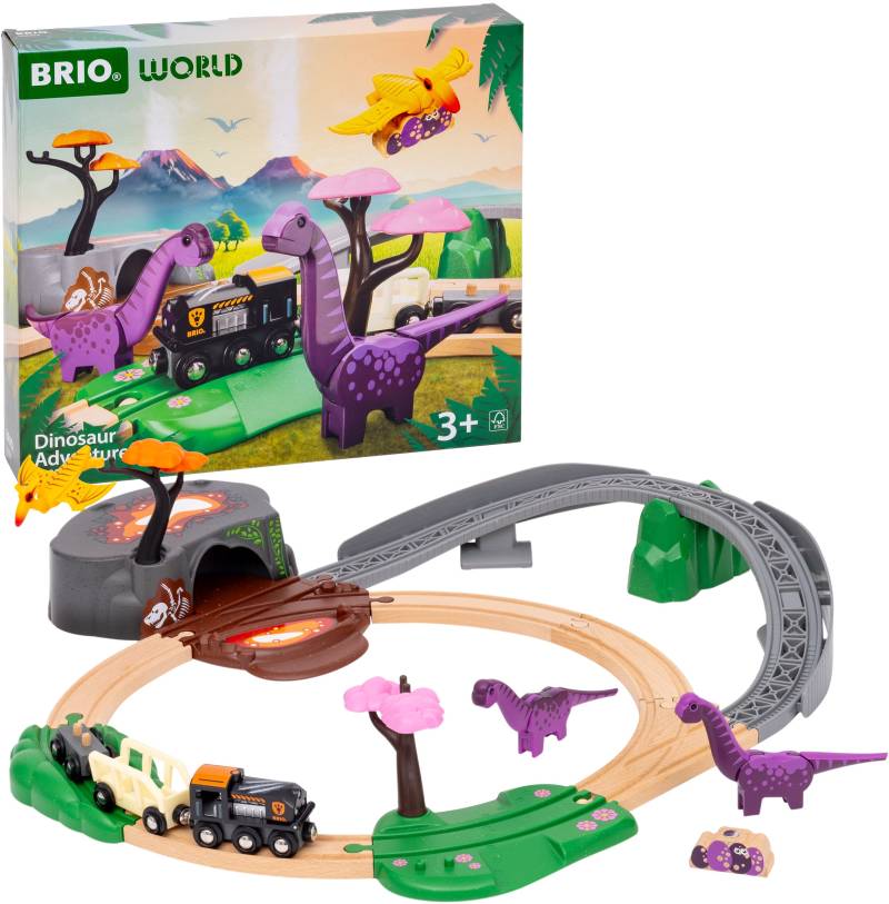 BRIO World 36094 Abenteuerset mit Dinosauriern von BRIO