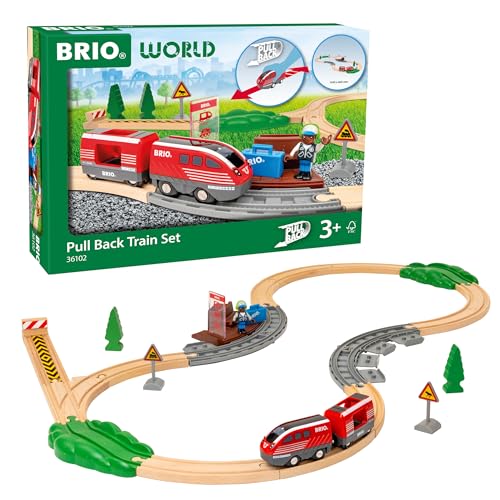BRIO World 36102 Zugset mit Rückziehmotor | Zugset-Zubehör für Kinder ab 3 Jahren BRIO World 36102 Zugset mit Rückziehmotor | Zugset-Zubehör für Kinder ab 3 Jahren von BRIO