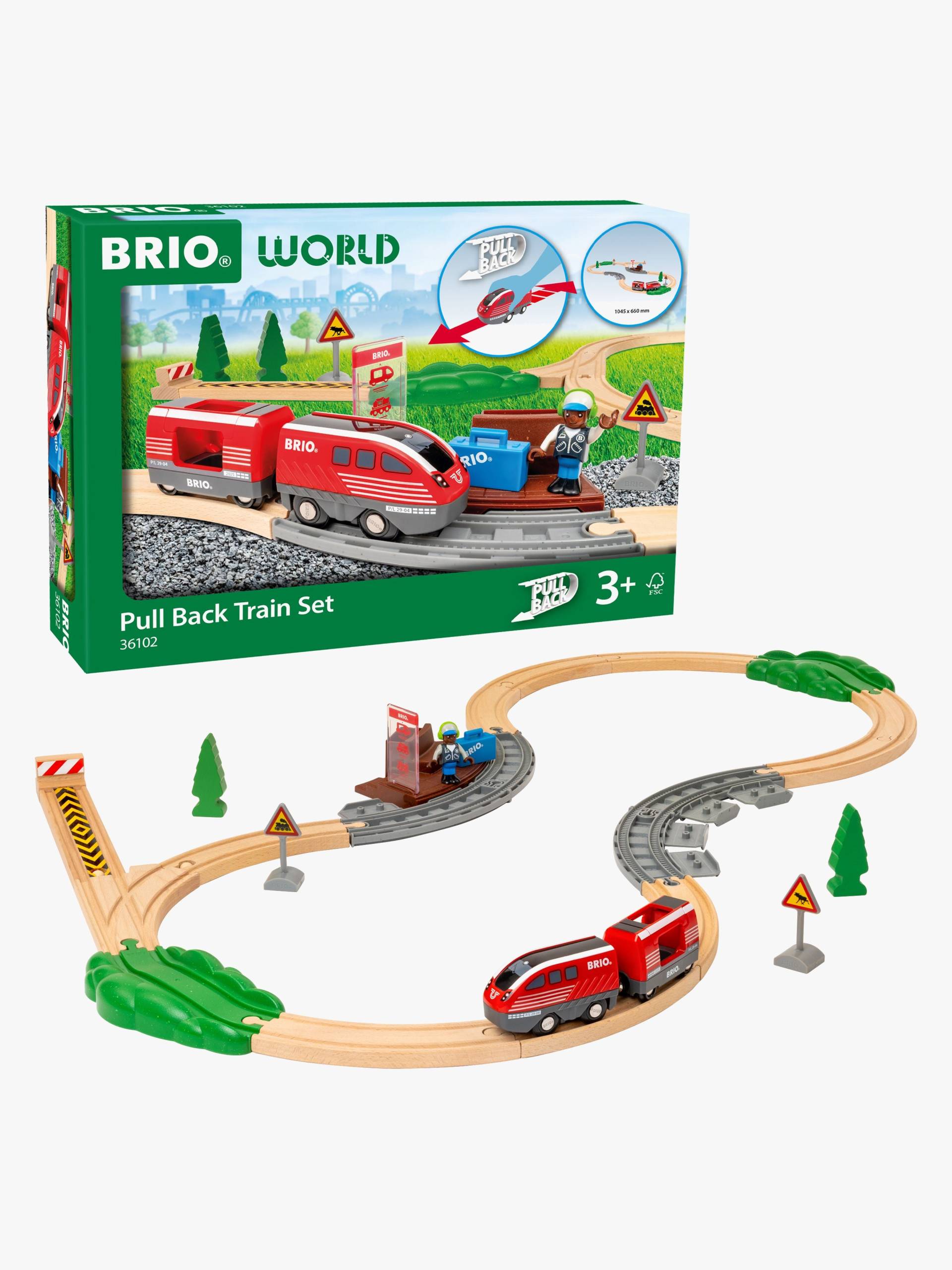 BRIO World 36102 Zugset mit Rückziehmotor BRIO World 36102 Zugset mit Rückziehmotor von BRIO
