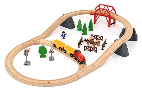 BRIO World AB 33909 - Countryside Hill Set, Bahnset, mehrfarbig von BRIO