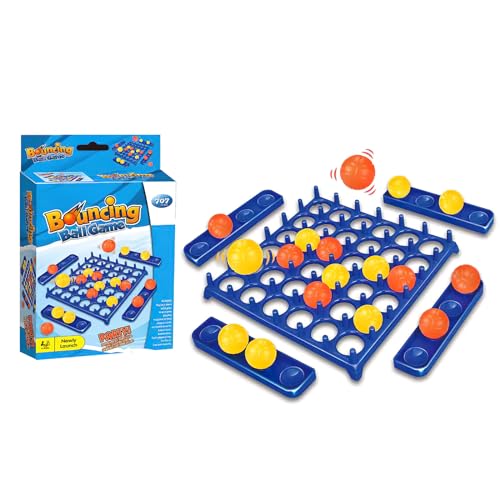 BRISKORE Bounce Off Party Game Jumping Ball, Bouncing Ball Abprallen Party-Spiel (4 Gewinnt), Bounce Ball Spiel Desktop Bouncing Toy for Family/Party, Bounce Off Game for 2-4 Spieler von BRISKORE