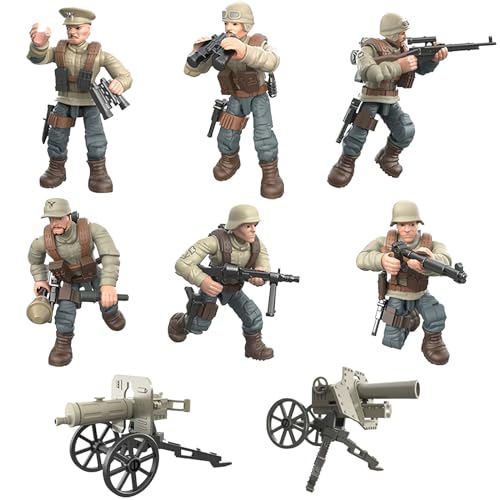 BRISKORE Mini-Soldaten-Actionfiguren,Deutsche Armee mit Waffenset,Armee-Modell,Deutsche Army Set,Armee-Waffen-Zubehör,Partygeschenk-Set für Kinder,Bausteinspielzeug Geschenk für Erwachsene Kinder von BRISKORE