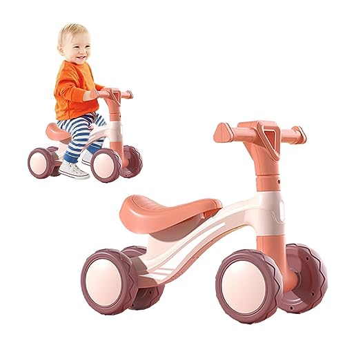 BROJAQ Laufradspielzeug | Weiches und rundes Kleinkinderfahrrad mit 4 Rädern - Kleinkind-Aufsitzspielzeug für 1–6-jährige Jungen und Mädchen, Kleinkind-Kletterspielzeug für den Innenbereich von BROJAQ