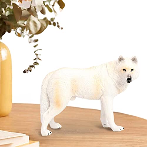 BROJAQ Wolf-Spielzeug für Kinder - Simuliertes realistisches Wildwolf-Modell - Tier-Actionfigur für die Tiersammlung Tierfiguren für Kinder Jungen Mädchen im von 3-5 6-12 von BROJAQ