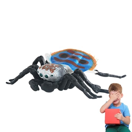 BROLEO Realistisches Spinnenspielzeug,Spinnendekoration | Lernspielzeug, Spinnenfiguren, realistische Tiere, Lernspielzeug, Spinnen-Actionmodell für Jungen, Mädchen, Kinder als Party-Dekoration von BROLEO