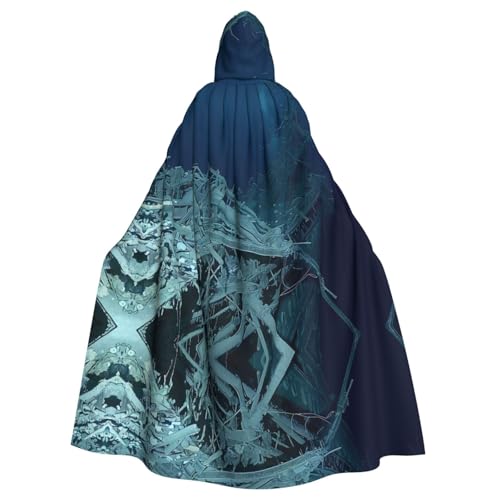 BROLEO Shipwreck under the sea Prints Halloween Adult Hooded Cloak for Costume Parties and Theme Events von BROLEO