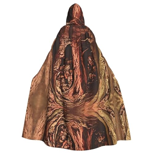 BROLEO The Man in the Treehouse Prints Halloween Adult Hooded Cloak for Costume Parties and Theme Events von BROLEO