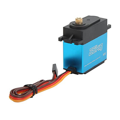 RC Auto kernloser digitaler Servomotor, 25 kg, hohe Torsions-Aluminiumlegierung, 25T Zähne für ferngesteuerte Autos von BROLEO