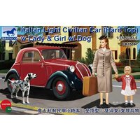 BRONCO MODELS CB35167 1:35 Italian Light Civilian Car (Hard Top) w/Lady & Girl von BRONCO MODELS