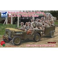 BRONCO MODELS CB35169 1:35 British Airborne Troops Riding In 1/4 Ton Truck Trailer von BRONCO MODELS