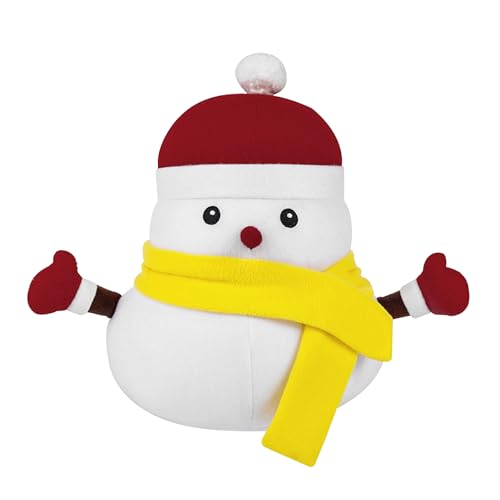 BRTNUP Weihnachten Schneemann Plüschtier, Schneemann Kuscheltier Plüsch Puppe, Elch Schneemann Kuscheltier, Haus Dekoration Plüsch Spielzeug für Kinder Mädchen Jungen von BRTNUP