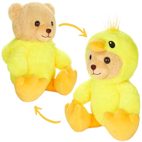 BRUBIES Teddy Küken - 25 cm Teddybär im Kükenkostüm mit Kapuze - Plüschtier für kuschelige Abenteuer - Kuscheltier Geschenk für Kinder von BRUBIES