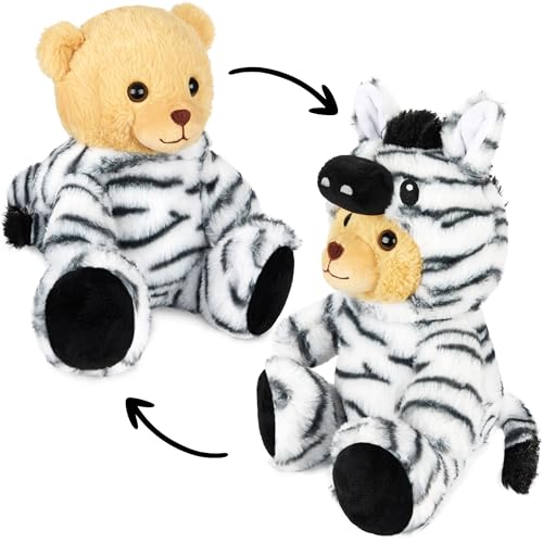 BRUBIES Teddy Zebra - 25 cm Teddybär im Zebrakostüm mit Kapuze - Plüschtier für kuschelige Abenteuer - Kuscheltier Geschenk für Kinder - Schwarz und Weiß BRUBIES Teddy Zebra - 25 cm Teddybär im Zebrakostüm mit Kapuze - Plüschtier für kuschelige Abenteuer - Kuscheltier Geschenk für Kinder - Schwarz und Weiß von BRUBIES