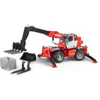 BRUDER 02129 Manitou Teleskopstapler MRT 2150 mit Zubehör von BRUDER DIE PROFI SERIE