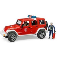 BRUDER 02528 Jeep Wrangler Unlimited Rubicon Feuerwehr- Einsatzfahrzeug mit Figur von BRUDER DIE PROFI SERIE