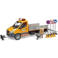 BRUDER 02677 MB Sprinter Kommunal mit Fahrer L+S Modul und Zubehör von BRUDER DIE PROFI SERIE