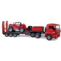 BRUDER 02774 MAN TGA Tieflader mit Manitou Teleskoplader MLT 633 von BRUDER DIE PROFI SERIE