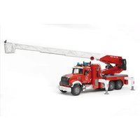 BRUDER 02821 MACK Granite Feuerwehrleiterwagen mit Wasserpumpe + L&S Module von BRUDER DIE PROFI SERIE