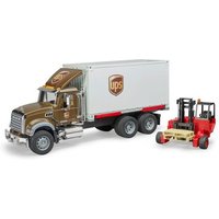 BRUDER 02828 MACK Granite UPS Logistik-LKW mit Mitnahmestapler von BRUDER DIE PROFI SERIE