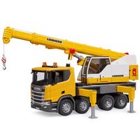 BRUDER 03571 Scania Super 560R Liebherr Kran-LKW mit Light & Sound Modul von BRUDER DIE PROFI SERIE