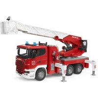 BRUDER 03590 Scania R-Serie Feuerwehrleiterwagen, Wasserpumpe und L&S Module von BRUDER DIE PROFI SERIE