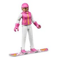 BRUDER 60420 Snowboardfahrerin mit Zubehör von BRUDER DIE PROFI SERIE