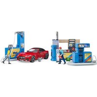 BRUDER 62111 bworld Tankstelle mit Waschplatz von BRUDER DIE PROFI SERIE