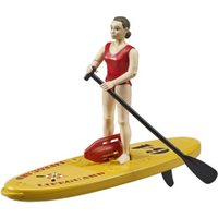 BRUDER 62785 bworld Life Guard mit Stand Up Paddle von BRUDER DIE PROFI SERIE