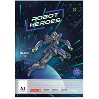 BRUNNEN 1047913421 Zeichenblock, A3, 20 Blatt, Robot Hero BRUNNEN 1047913421 Zeichenblock, A3, 20 Blatt, Robot Hero von BRUNNEN