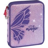 BRUNNEN 1049126322 Federmäppchen XXL Magic Butterfly, 2 Reißverschlüsse, rosarot/lila BRUNNEN 1049126322 Federmäppchen XXL Magic Butterfly, 2 Reißverschlüsse, rosarot/lila von BRUNNEN