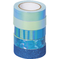 BRUNNEN 203584516 Deko Tape Mix blau 5er Set von BRUNNEN