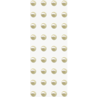 BRUNNEN 203782928 Sticker Perlen rund, groß, Ø ca. 6 mm, weiß, 36 Stück von BRUNNEN