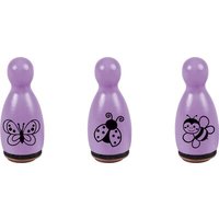 BRUNNEN 204888656 Stempelset Mini Käfer 3er Set violett von BRUNNEN