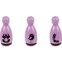 BRUNNEN 204888659 Stempelset Mini Frosch 3er Set rosa von BRUNNEN