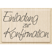 BRUNNEN 211800101 Stempel Kommunion / Konfirmation "Einladung zur Konfirmation" von BRUNNEN