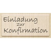 BRUNNEN 211800141 Stempel Einladung zur Konfirmation von BRUNNEN