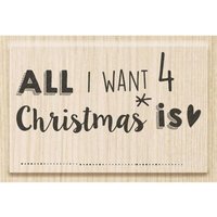 BRUNNEN 211800410 Stempel All I want 4 Christmas von BRUNNEN