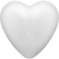 BRUNNEN 216768610 Styropor-Herz 5 cm weiß von BRUNNEN