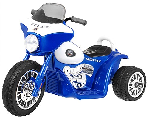 BSD Elektromotorrad für Kinder Elektrisch Ride On Kinderfahrzeug Elektroauto Motorrad - Chopper - Blau von BSD