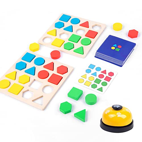 BSEID 2 Holzformsortierer Puzzle Spielzeug | Holzspielzeug Brettspiel Mit Formpuzzles - Pädagogisches Spielzeug Shaper Sorter Holzpuzzles für Kinder, Jungen, Mädchen von BSEID