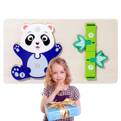 BSEID Tierpuzzles aus Holz für Kinder - Buntes Cartoon-Tier-Holzpuzzle, Lernspielzeug | Geschenk zum frühen Erlernen der Feinmotorik für Jungen und Kinder ab 3 Jahren von BSEID