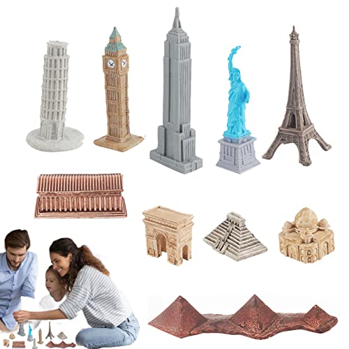 BSEID Weltbekanntes Baustatuen-Set – Empire State Building, einschließlich Empire State Building, Big Ben, Freiheitsstatue, Bogen von BSEID