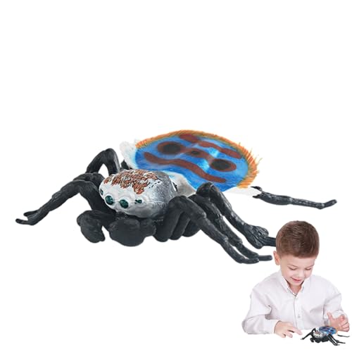 Falsche Spinne Kleine Spinnen - Spider-Action-Modell, Lernspielzeug, Lernspielzeug, Spinnfiguren für Halloween, Indoor und Outdoor, Partyartikel für Jungen und Mädchen Bseid von BSEID